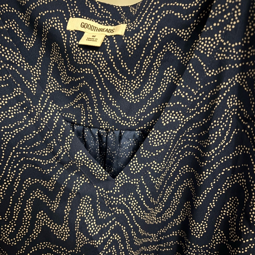 Goodthreads Blue Patterned Dress - Picture 4 of 4